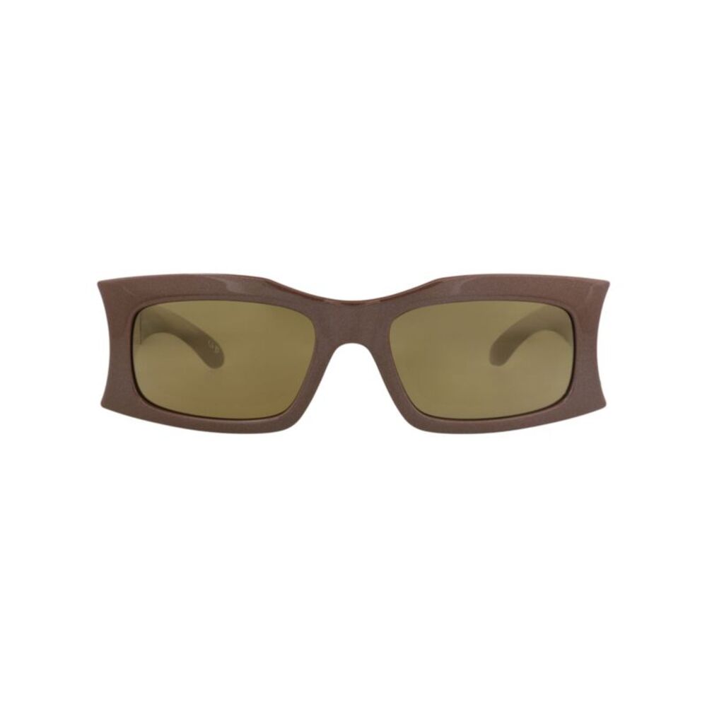 Balenciaga Square-Frame Bio Injection Sunglasses Brown Unisex-Adult